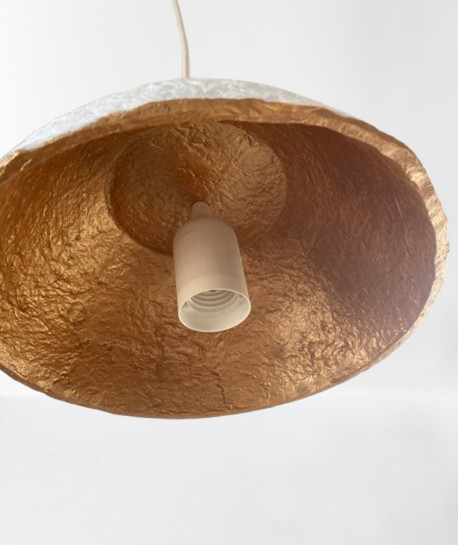 Lampe suspension papier mâché