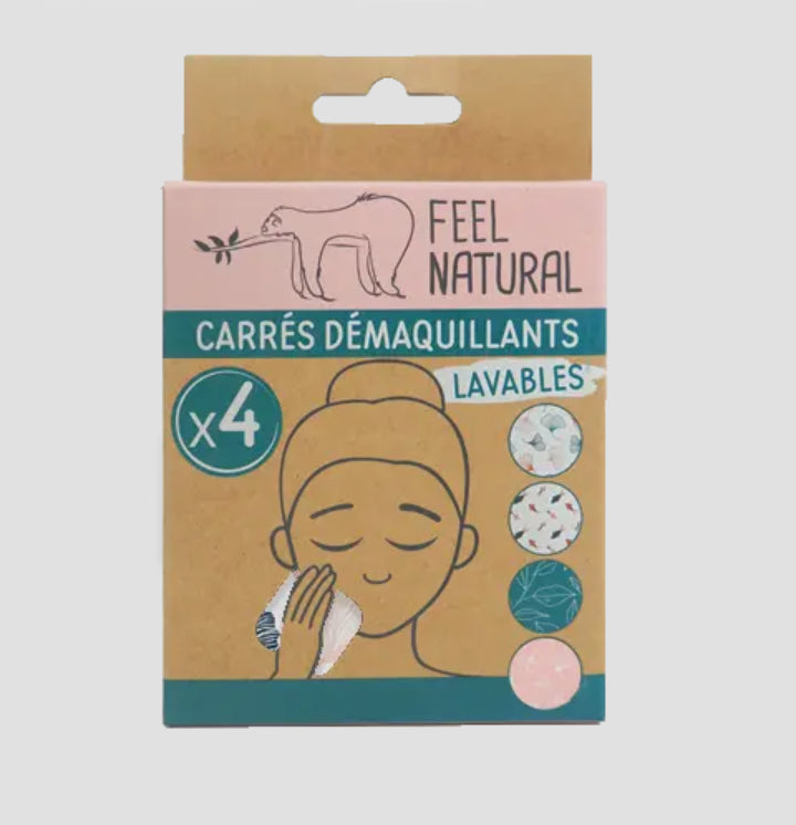 carrés démaquillants écologique