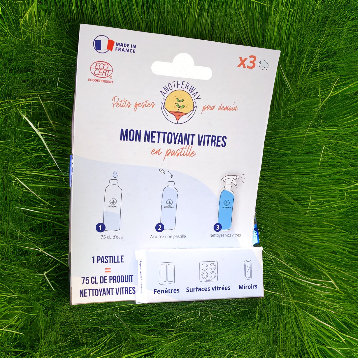 Nettoyant vitres en pastilles x3