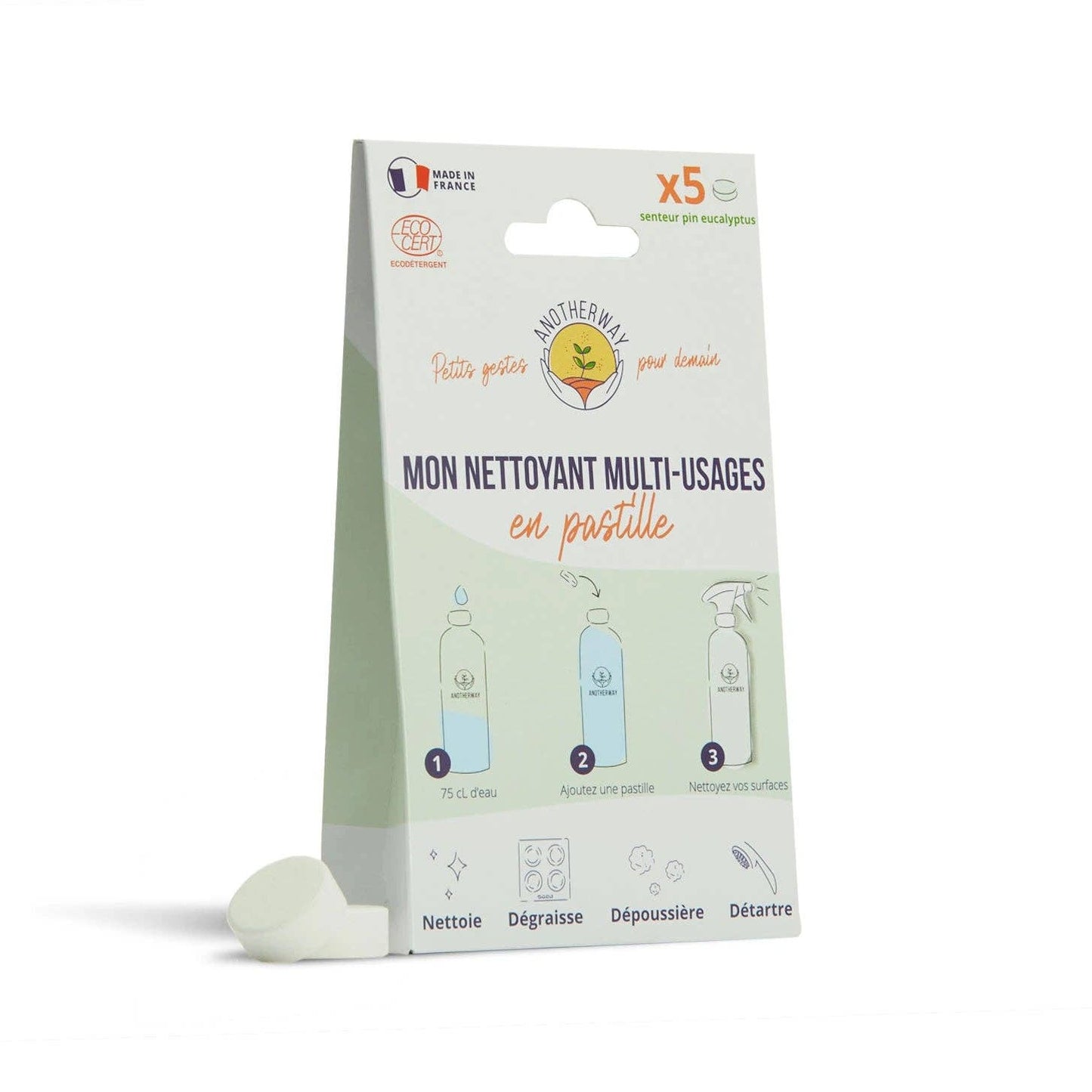 Nettoyant multi-usages en pastilles x5 - Pin Eucalyptus