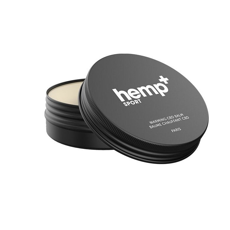 baume chauffant Hemp+ dans un pot de 50g