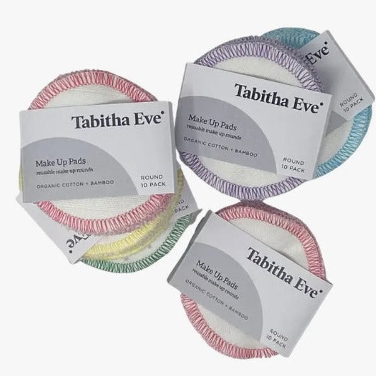 Tampons démaquillants en coton biologique