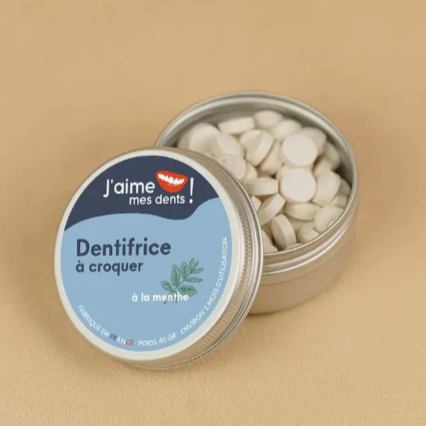 Dentifrice solide à croquer 120 pastilles