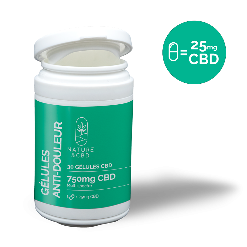 Gélules anti-douleur au CBD - 30 gélules