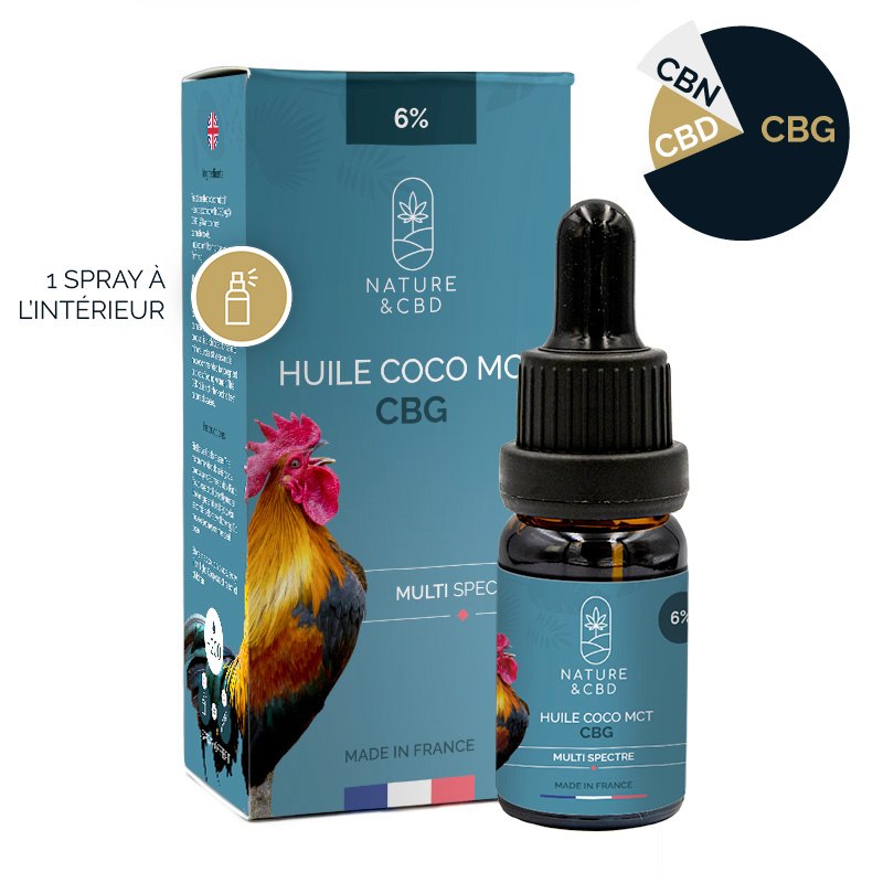 Huile de coco MCT au CBG