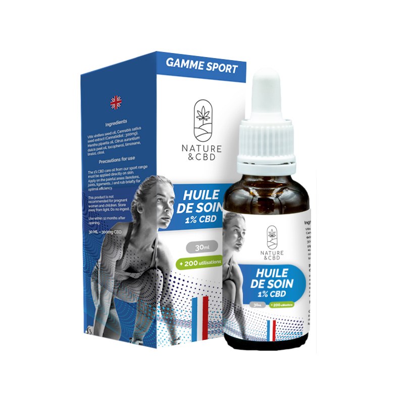 Huile de soin au CBD récupération - 30 ml
