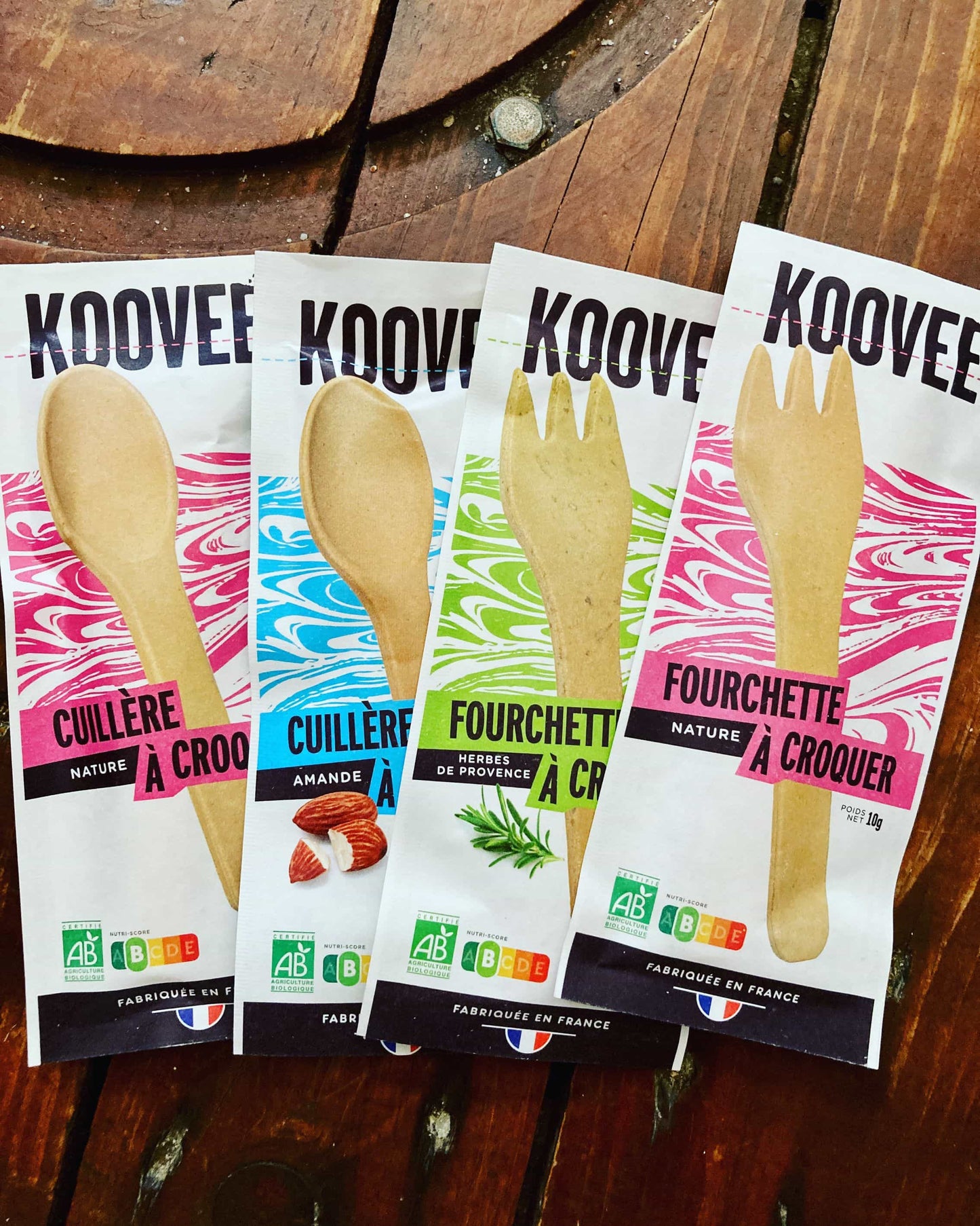 Cuillères comestibles - lot de 5
